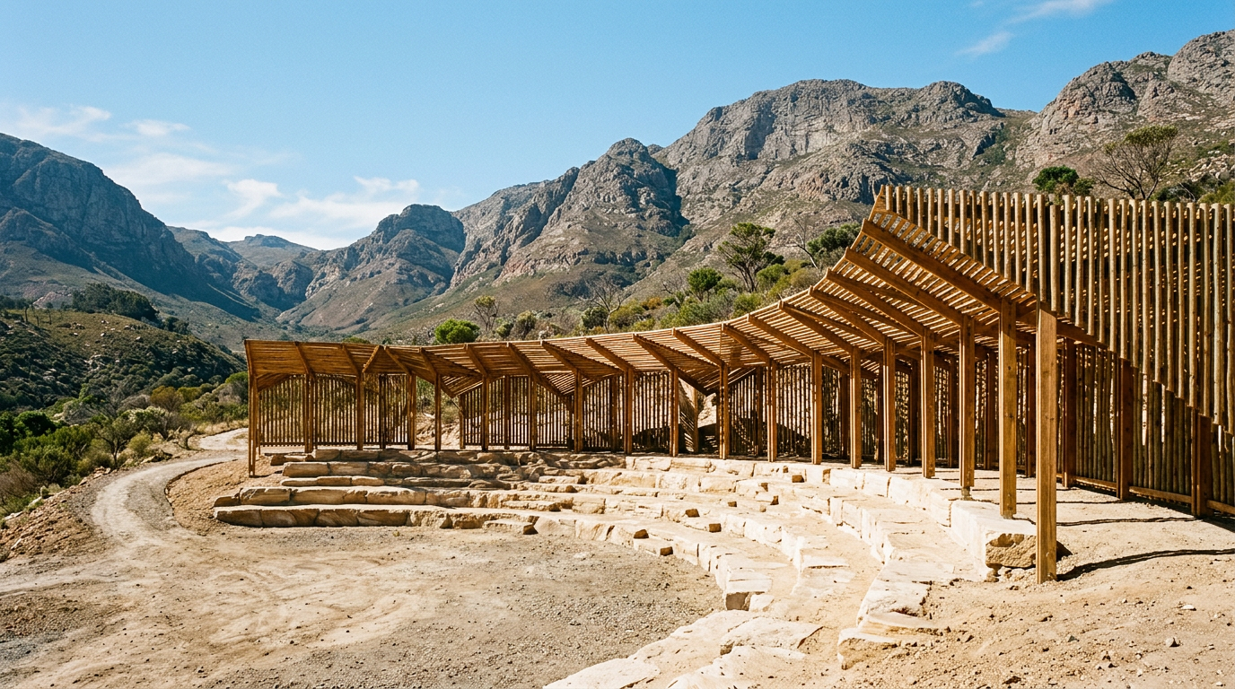 Stadium of Life redefine infraestrutura esportiva com madeira no Lesoto