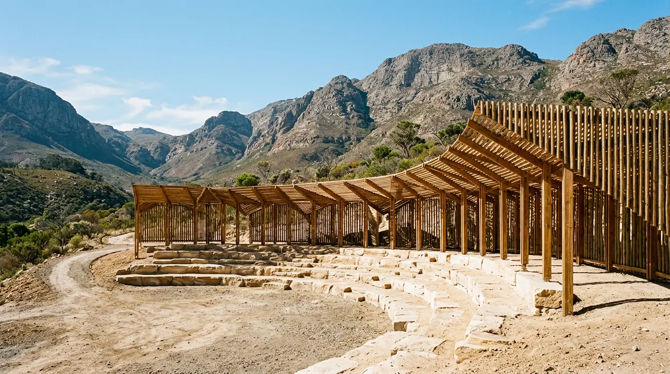 Stadium of Life redefine infraestrutura esportiva com madeira no Lesoto