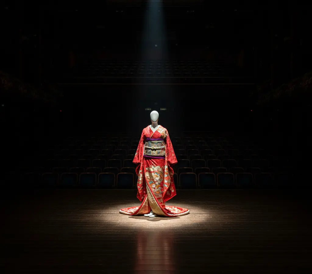 Um palco em silêncio para recontar a história do Kabuki