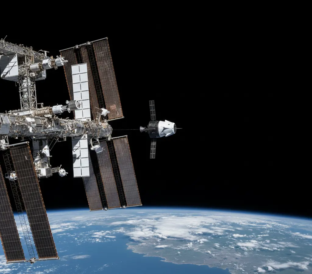 Crew-12 deixa a ISS após 8 meses e 4 caminhadas espaciais