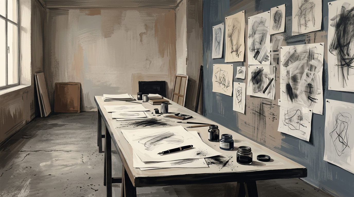 William Kentridge e a construção do eu — o estúdio como laboratório de memória