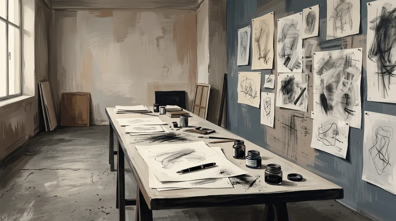 William Kentridge e a construção do eu — o estúdio como laboratório de memória
