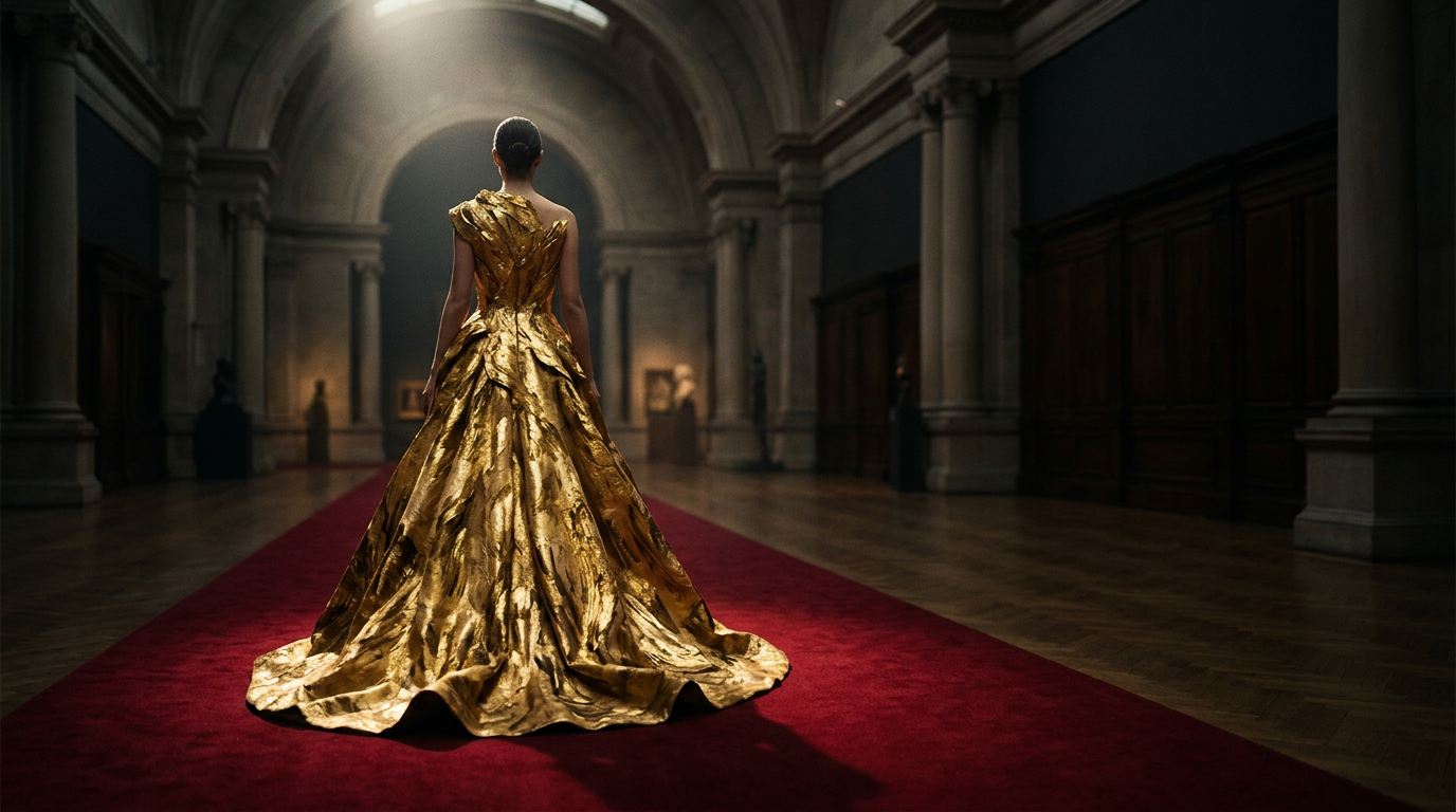Hunter Schafer transforma o tapete vermelho em galeria de arte viva — o triunfo da estética Klimt