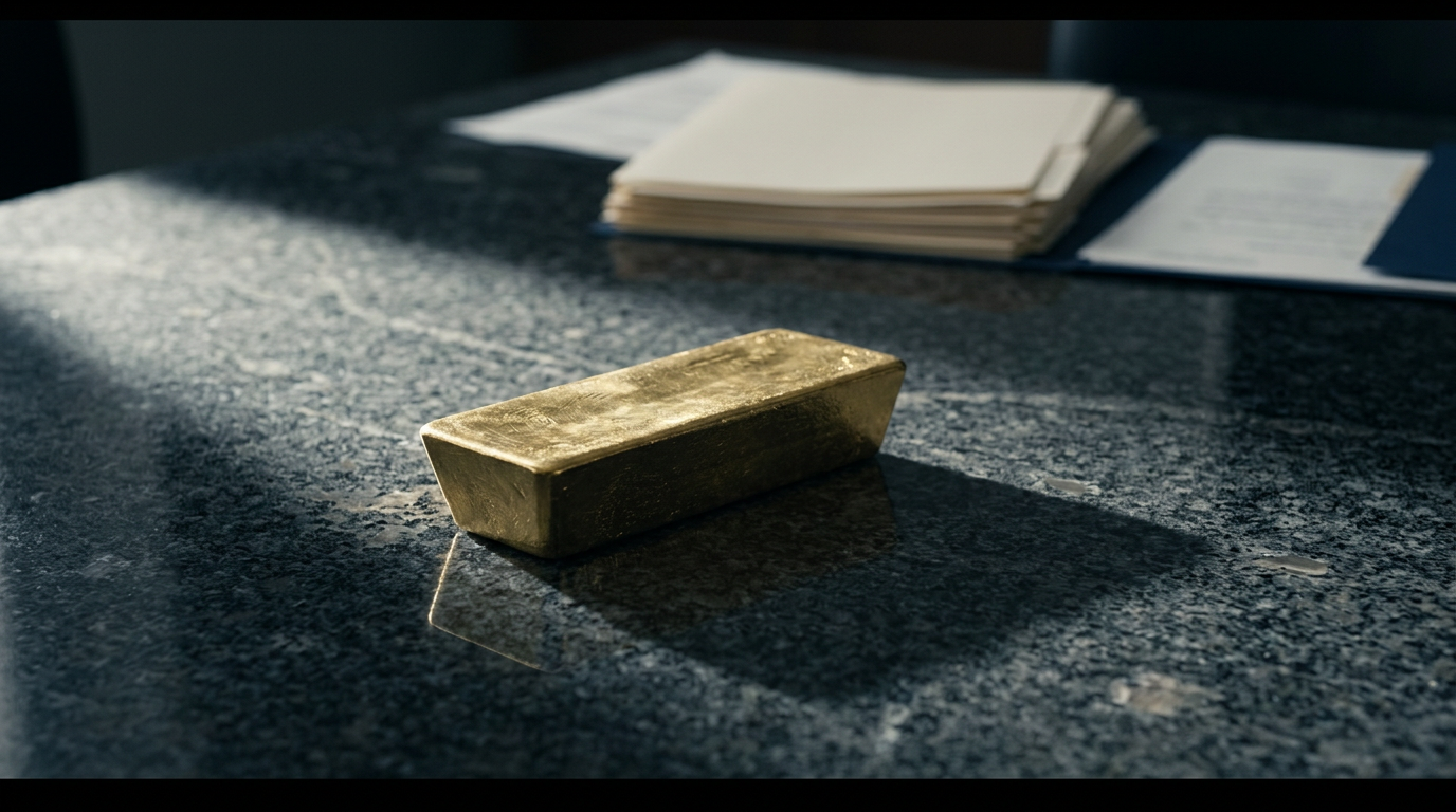 Ouro cai abaixo de US$ 4.500 — mercado reage a sinais contraditórios sobre o Irã