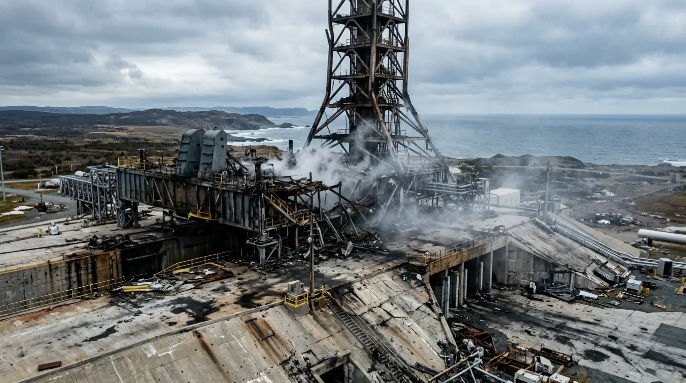 Explosão do foguete New Glenn em teste impõe revés à Blue Origin e parceiros