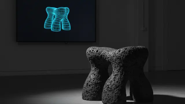 A lava do Vesúvio, esculpida com IA: o design de Paddy Pike