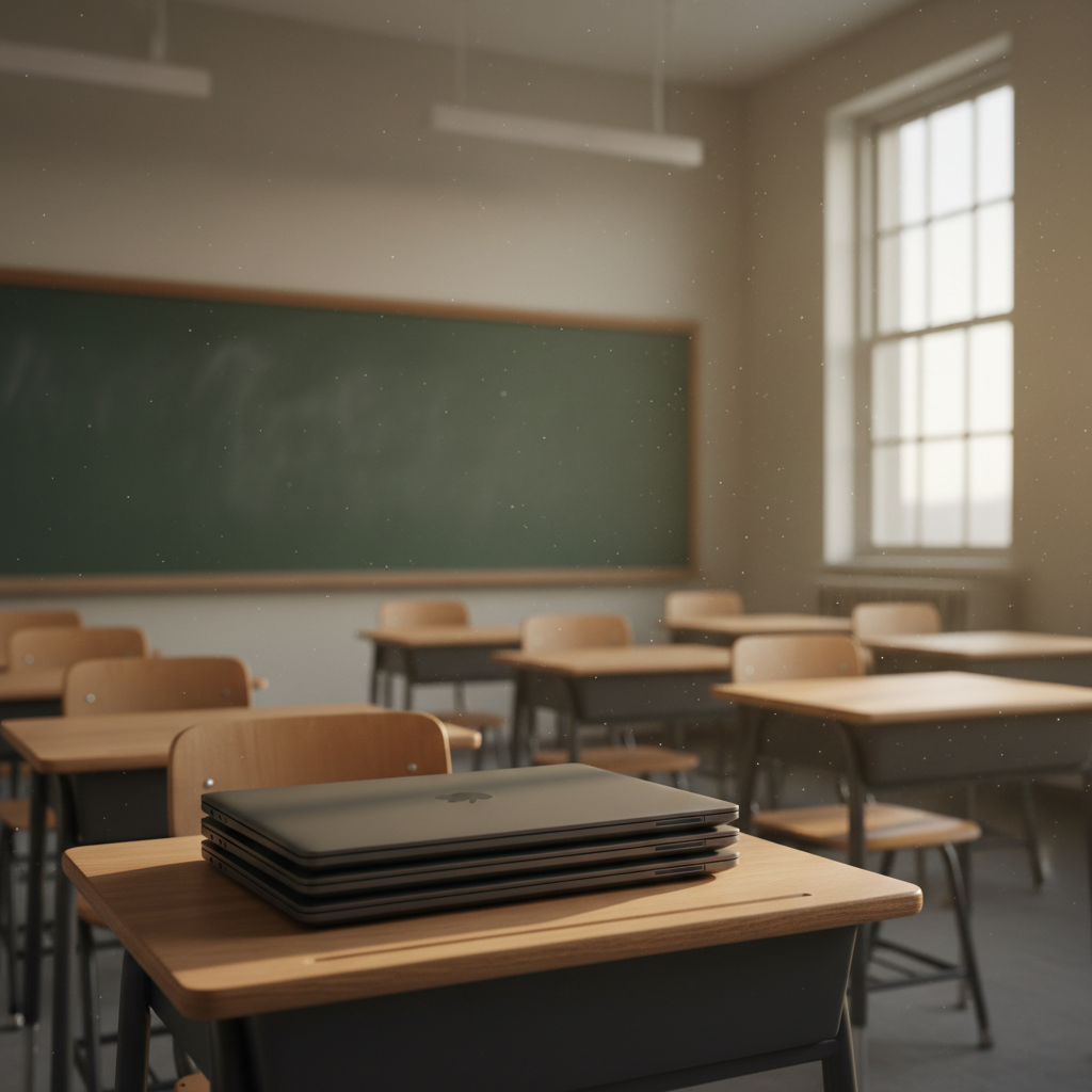 A sala de aula desliga os laptops: o recuo da edtech