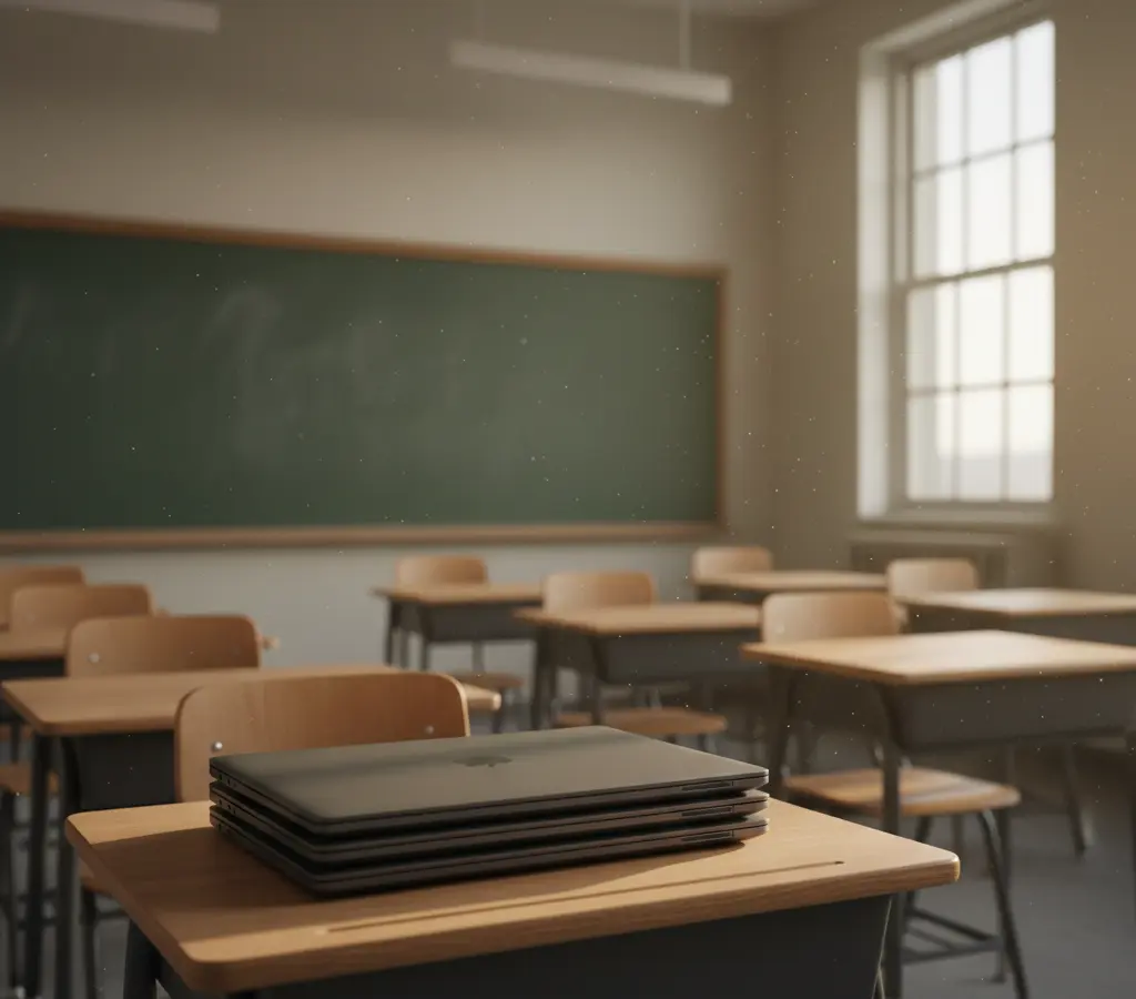 A sala de aula desliga os laptops: o recuo da edtech