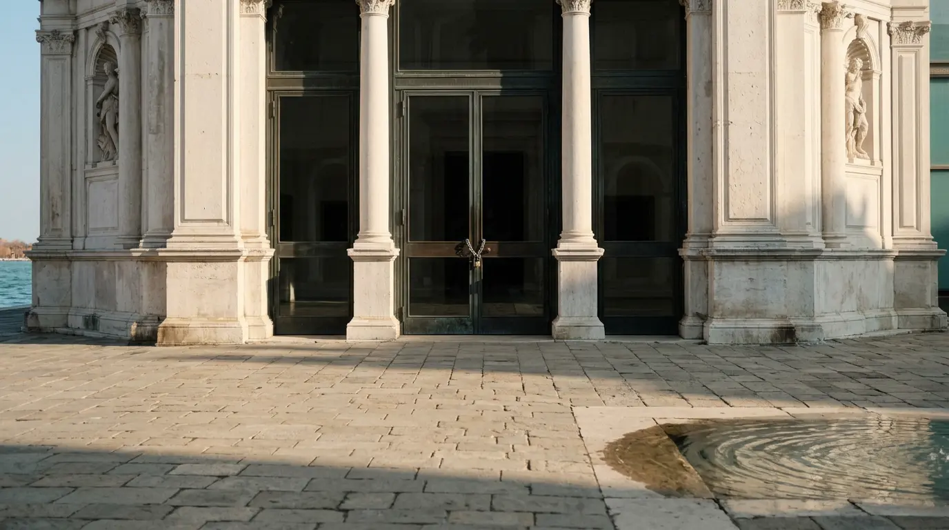 Bienal de Veneza enfrenta o silêncio forçado — a arte diante da crise humanitária