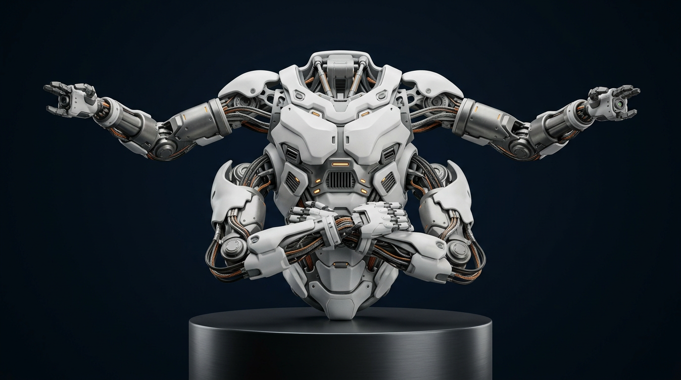 Orbit Robotics apresenta Helios — o robô de quatro braços para manutenção em órbita