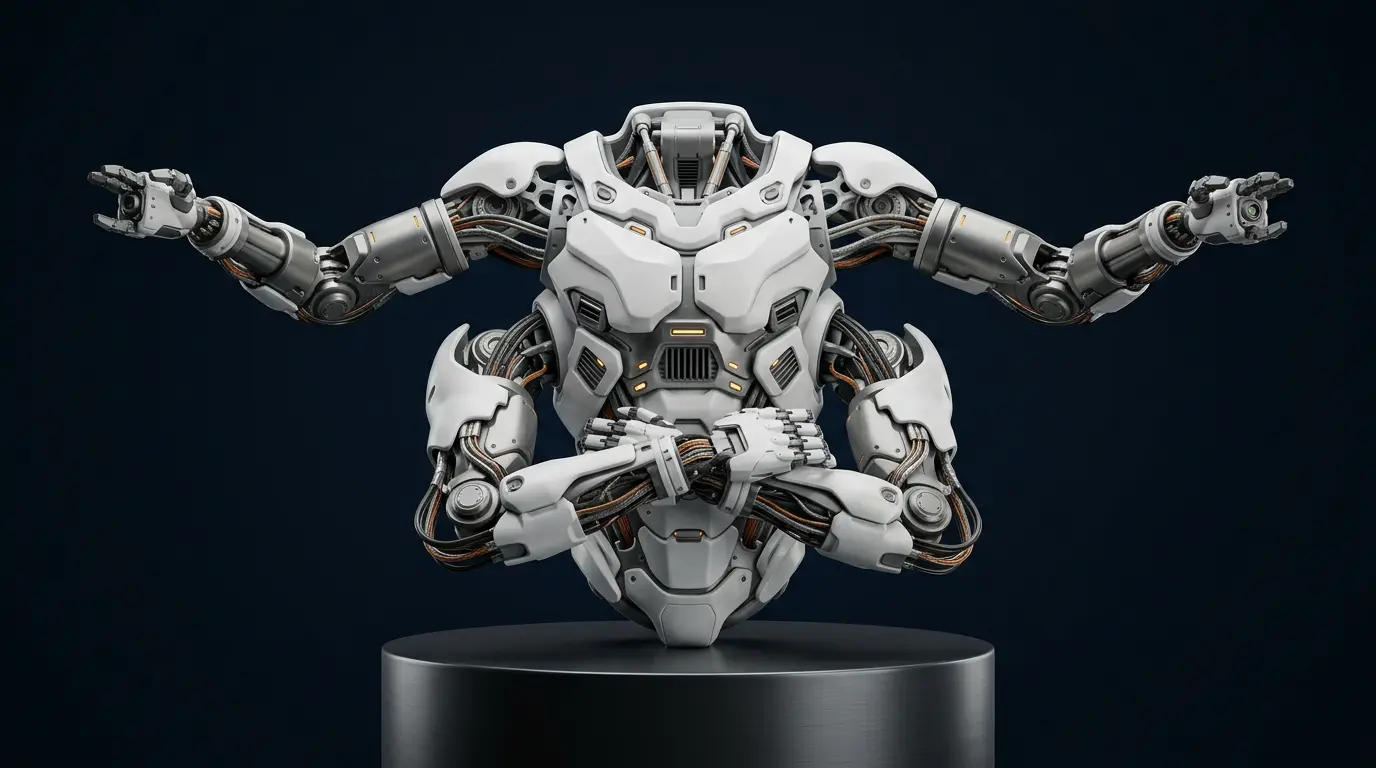 Orbit Robotics apresenta Helios — o robô de quatro braços para manutenção em órbita