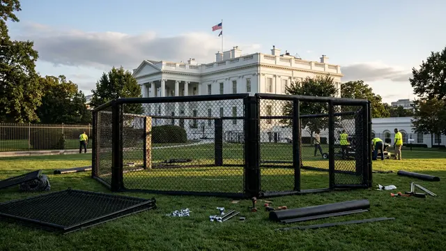 Trump constrói arena de MMA na Casa Branca — e aposta em evento para reconquistar jovens