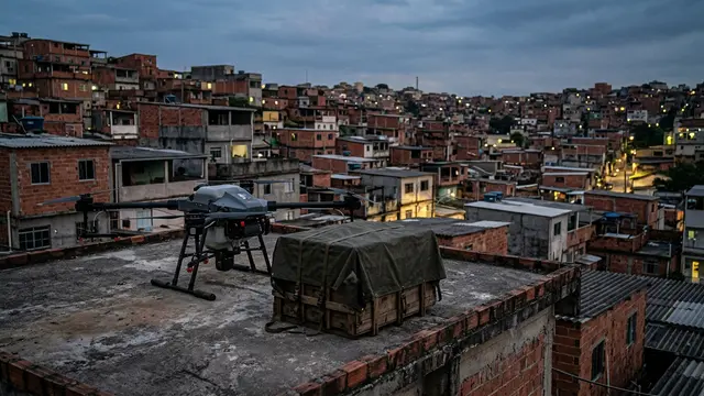 Ex-combatente da guerra da Ucrânia treina facção carioca para operar drones de carga