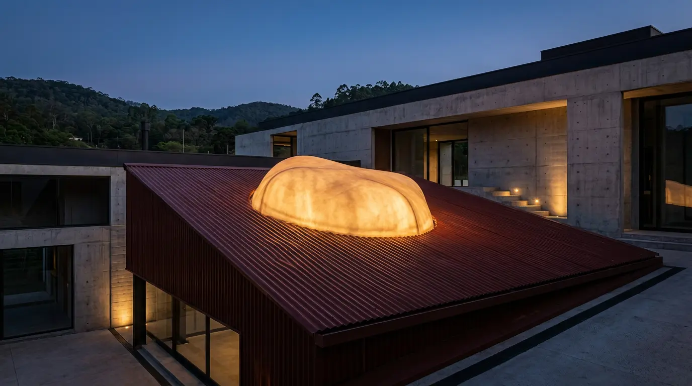 Open Studio aposta em luminária gigante para atrair clientes no New Bahru