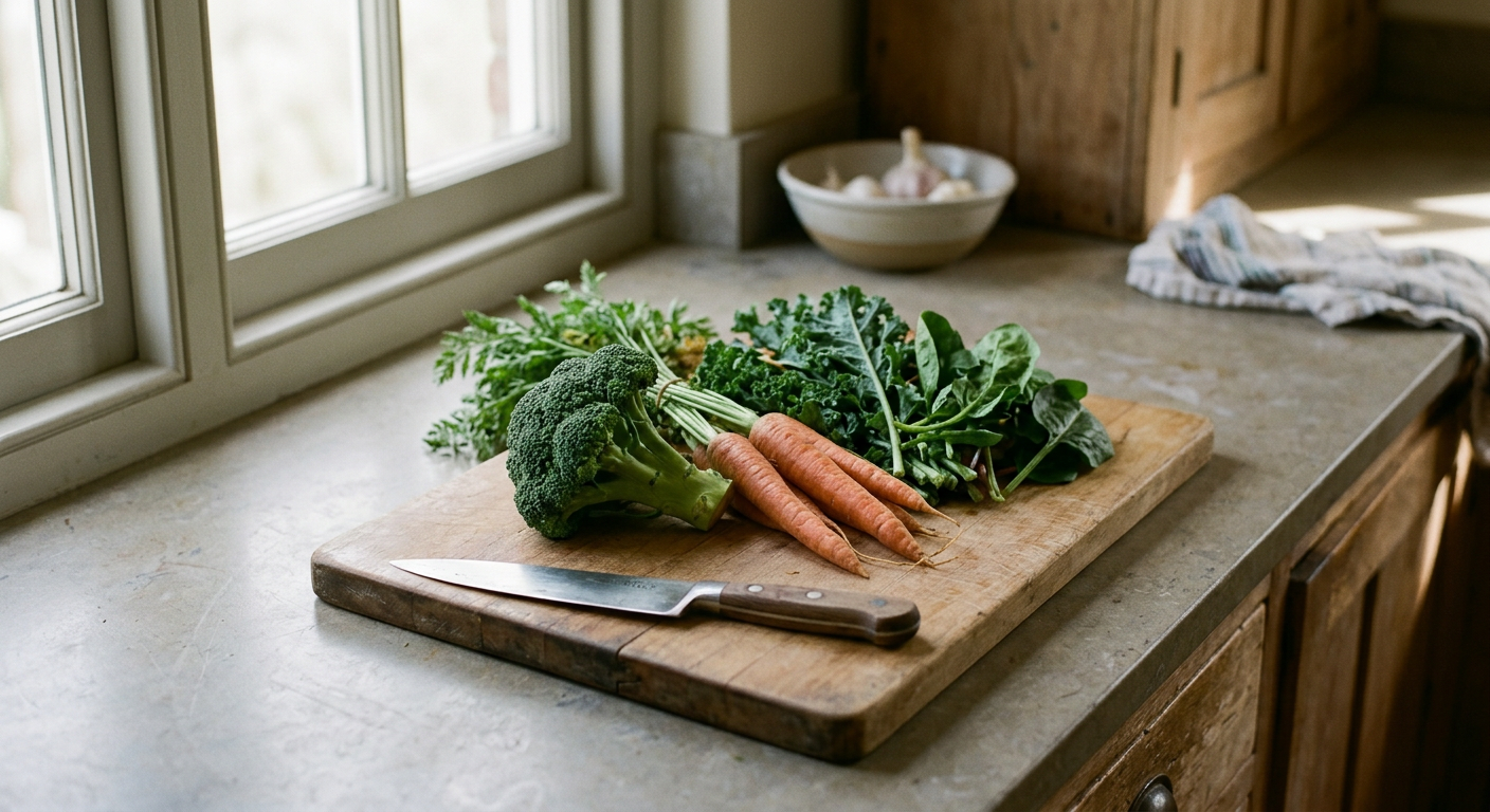 A redescoberta do prato — como um mês de vegetais alterou uma rotina