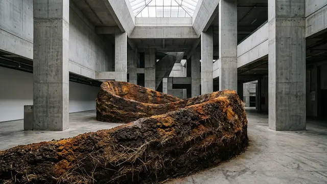 Delcy Morelos transforma o concreto do Barbican em um organismo vivo