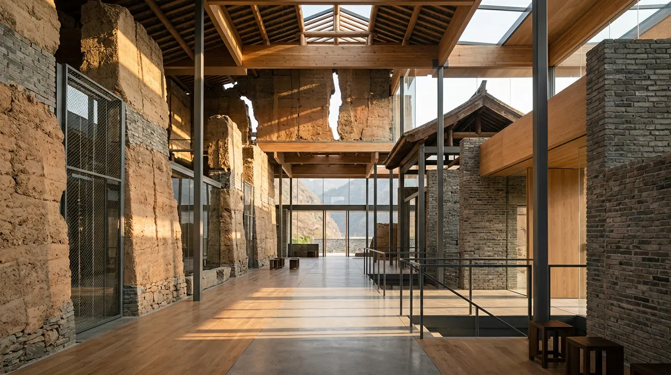Atelier Wen'Arch resgata ruína da dinastia Qing em Huizhou — e a transforma em santuário de luz