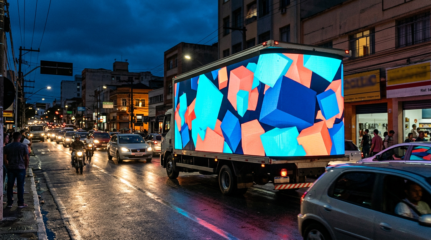 Publicidade 3D chega às ruas — e o trânsito pode nunca mais ser o mesmo