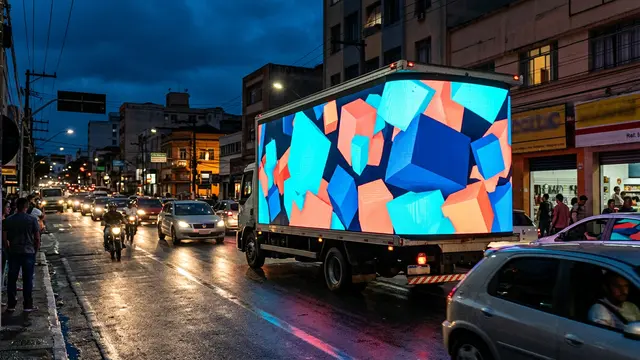 Publicidade 3D chega às ruas — e o trânsito pode nunca mais ser o mesmo