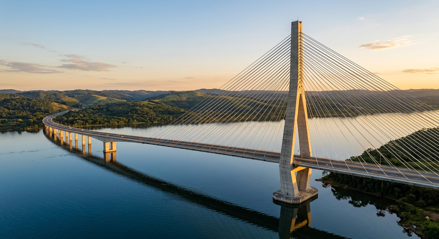 Ponte Danjiang redefine engenharia de precisão com recorde em Taiwan