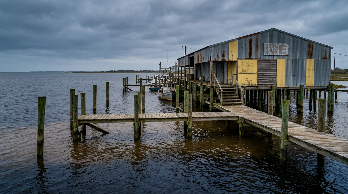 Elevação do nível do mar ameaça futuro da pesca na Louisiana