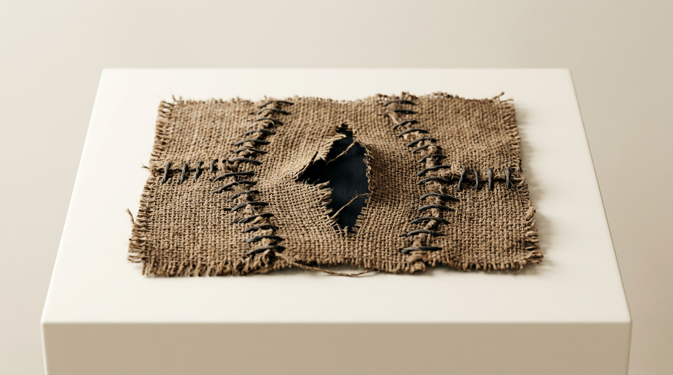 Alberto Burri e a estética do trauma — quando a arte encontra o lixo