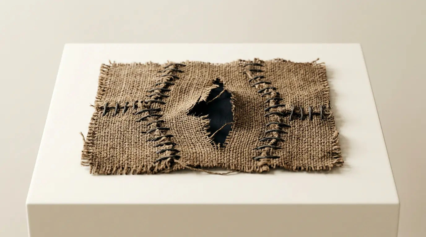 Alberto Burri e a estética do trauma — quando a arte encontra o lixo