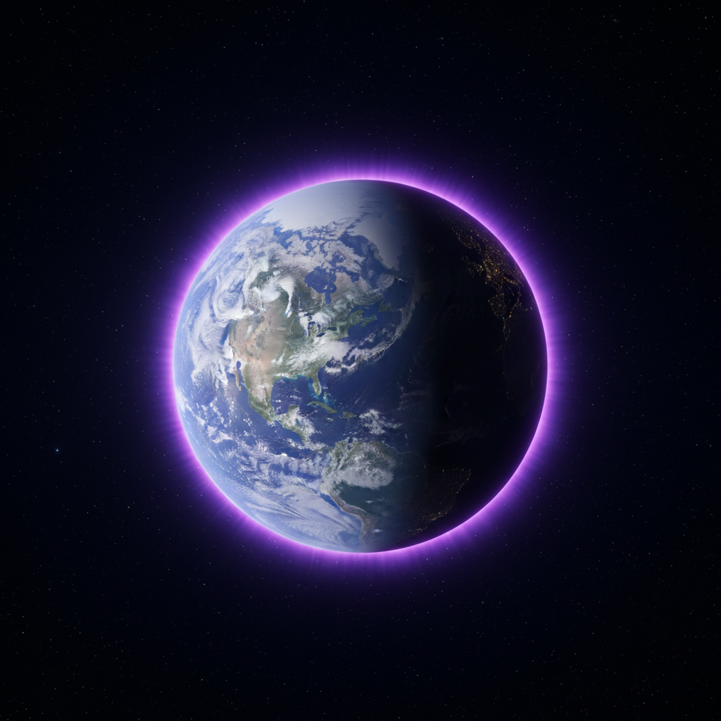 Satélite SMILE revela oval de auroras completo em ultravioleta