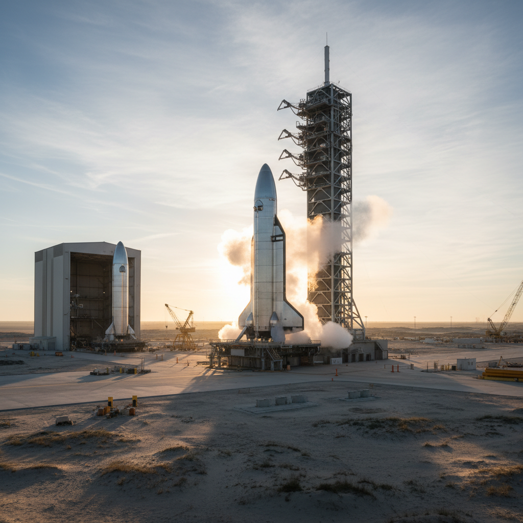 A fábrica de foguetes de Musk não para: o próximo Starship já está na fila