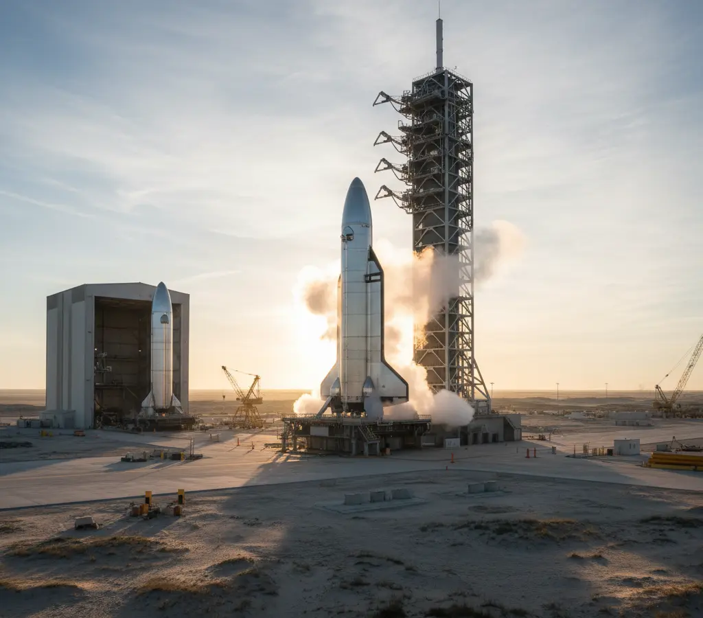 A fábrica de foguetes de Musk não para: o próximo Starship já está na fila