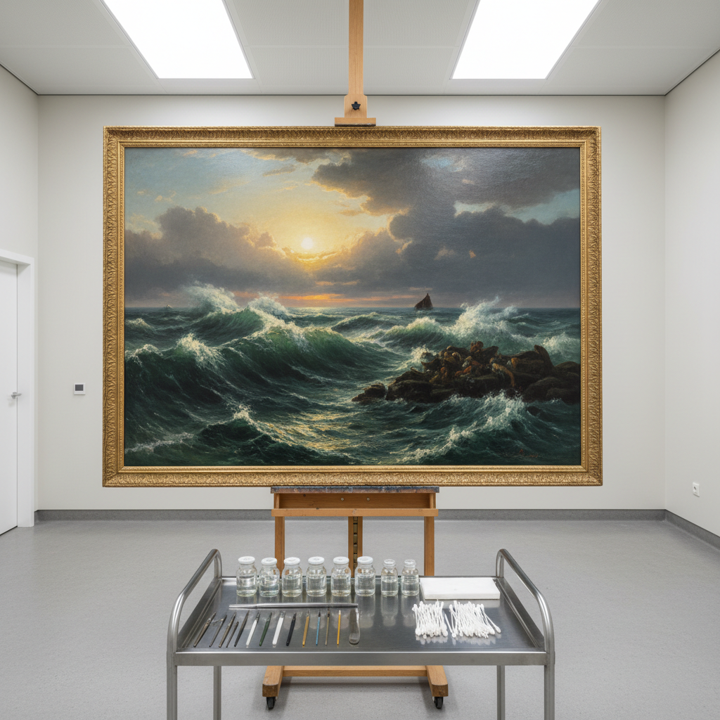Museu Russo restaura "A Nona Onda" para retrospectiva de Aivazovsky