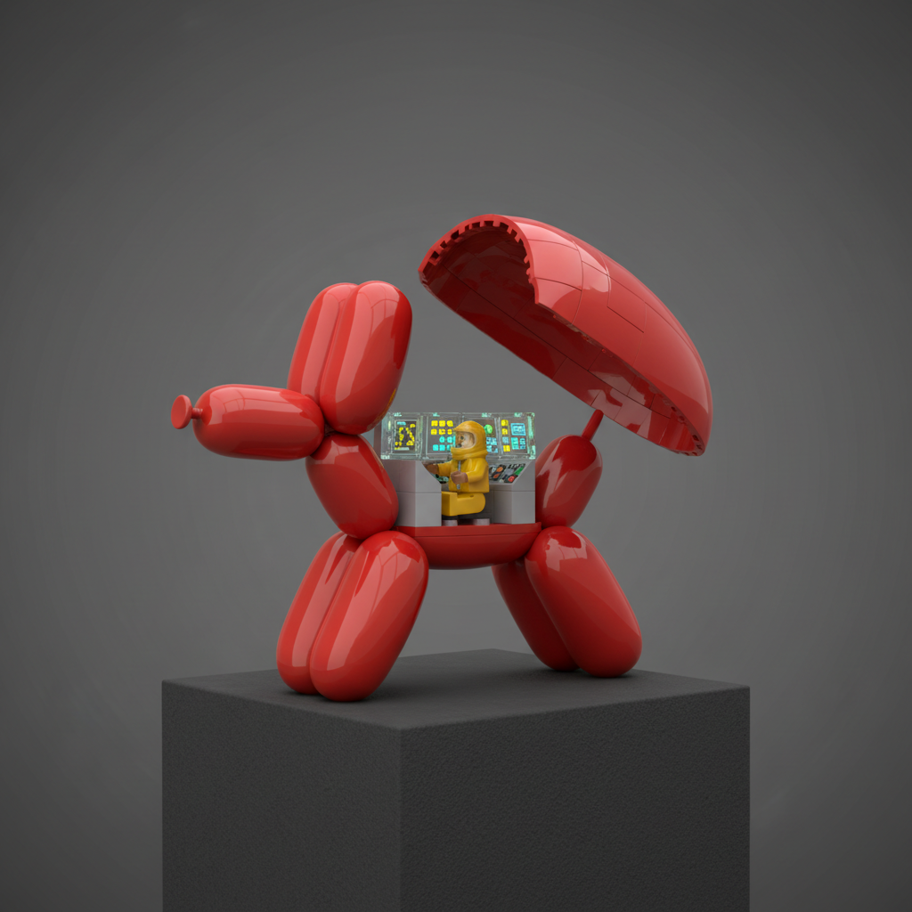 Jeff Koons, para montar: a arte pop encontra seu manual de instruções