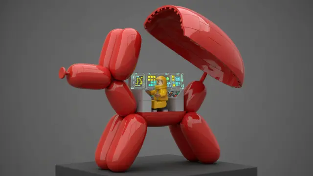 Jeff Koons, para montar: a arte pop encontra seu manual de instruções