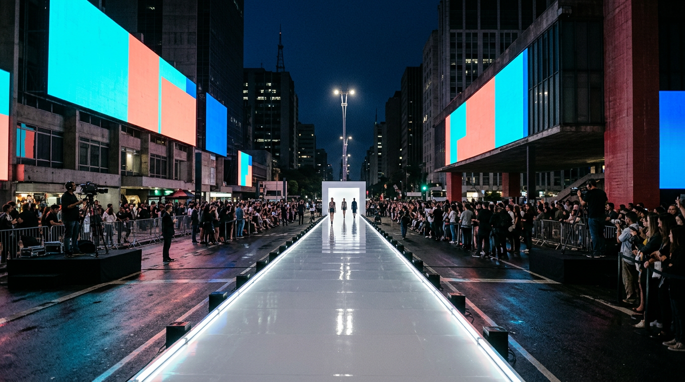 Demna transforma Times Square em passarela para a coleção GucciCore