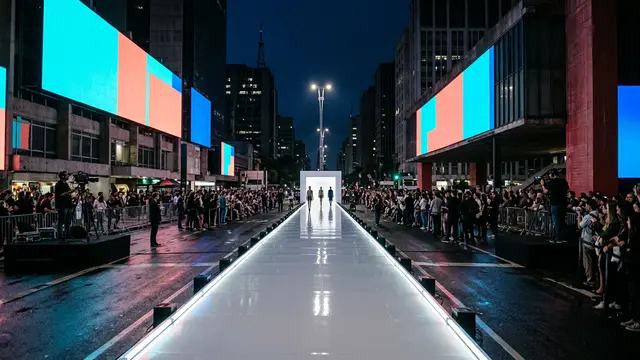 Demna transforma Times Square em passarela para a coleção GucciCore