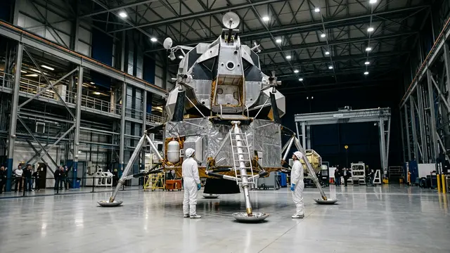 Blue Origin instala módulo lunar na NASA — astronautas iniciam treinos para 2028