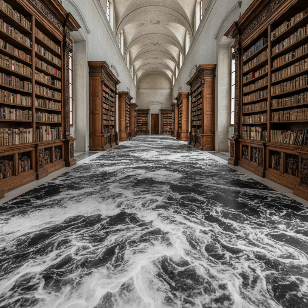 JR inunda o Vaticano: o dilúvio da arte contemporânea chega à biblioteca