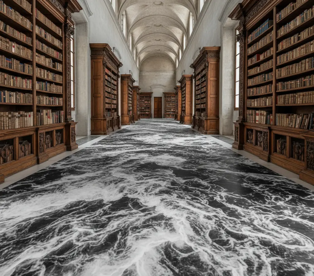 JR inunda o Vaticano: o dilúvio da arte contemporânea chega à biblioteca
