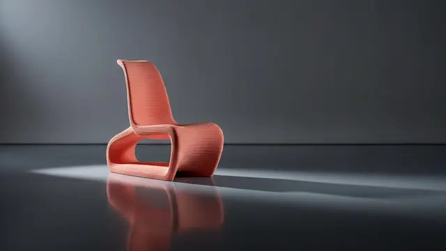 O eco de Zaha, impresso em plástico reciclado