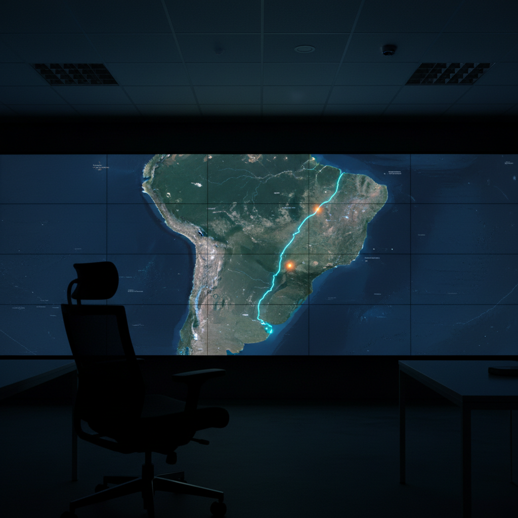 A fibra desce o rio, o gestor assiste de Brasília