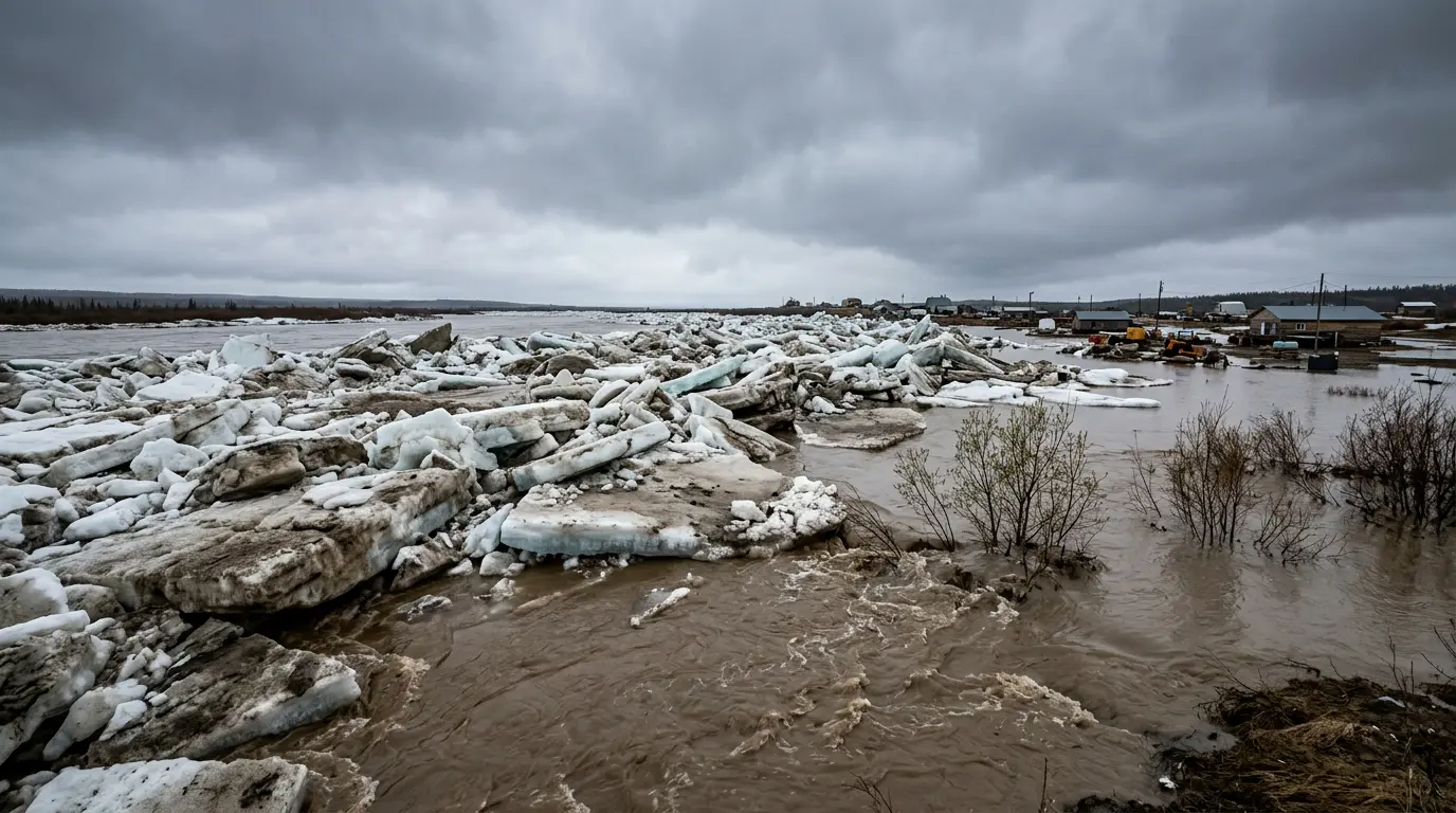 Derretimento no Alasca revela riscos crescentes de inundações — Kuskokwim sob alerta