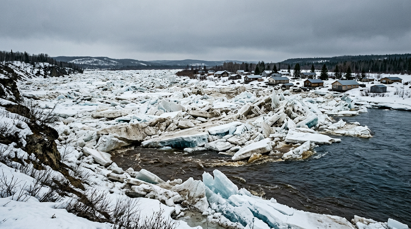 Derretimento no Alasca revela riscos crescentes de inundações — Kuskokwim sob alerta