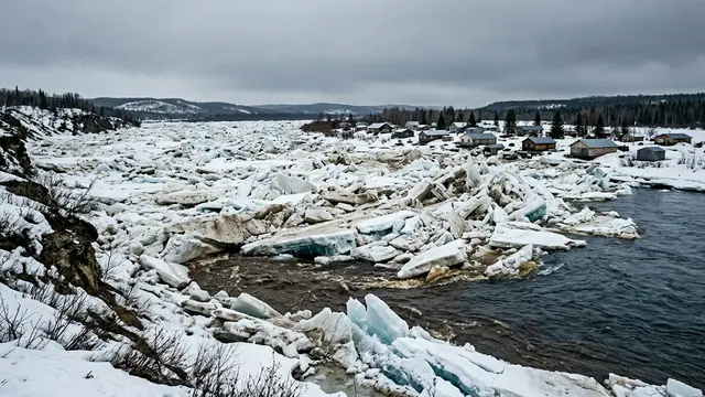 Derretimento no Alasca revela riscos crescentes de inundações — Kuskokwim sob alerta