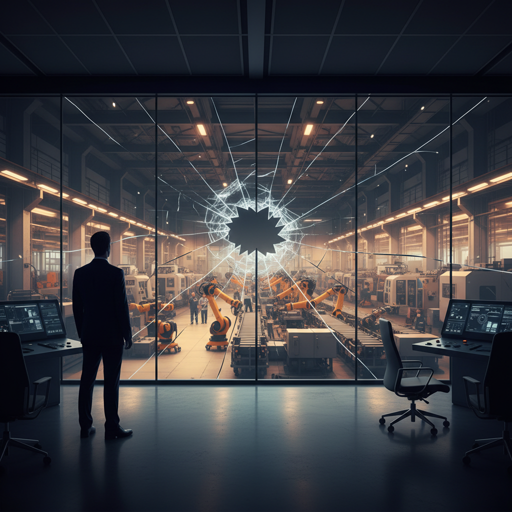 O espelho quebrado da eficiência industrial