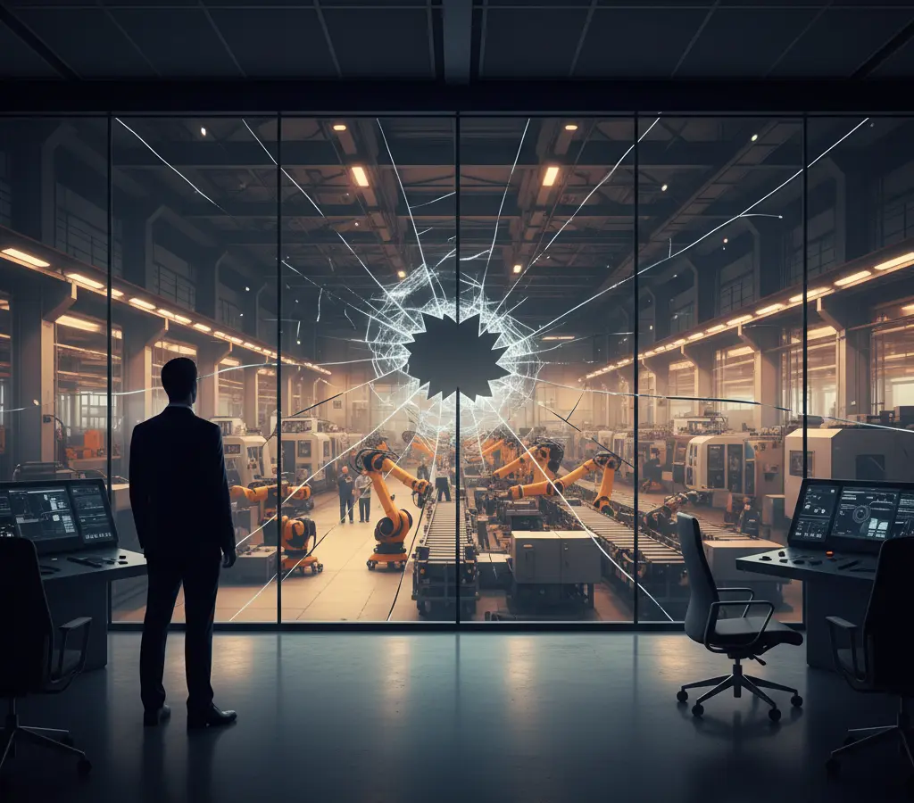 O espelho quebrado da eficiência industrial