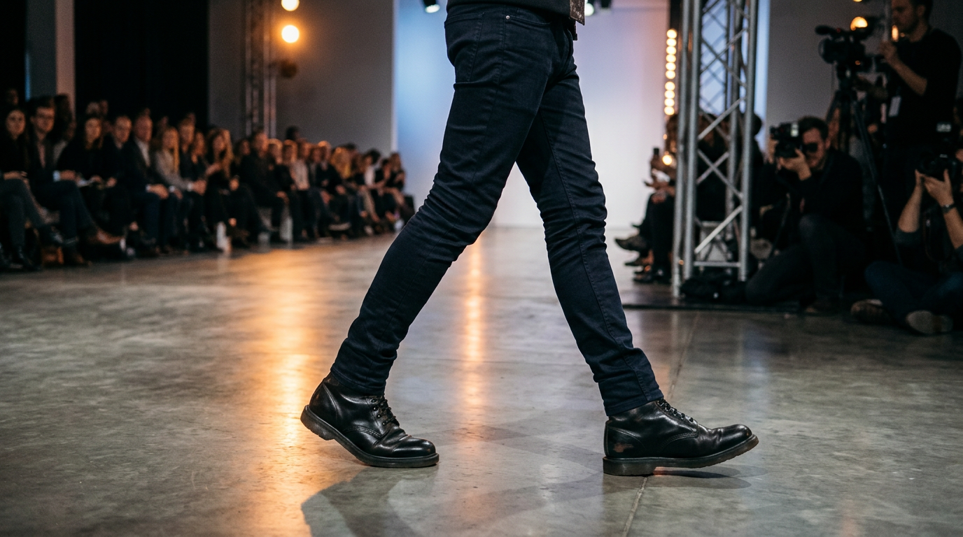 Calças skinny retornam às passarelas — e o ciclo da moda se acelera