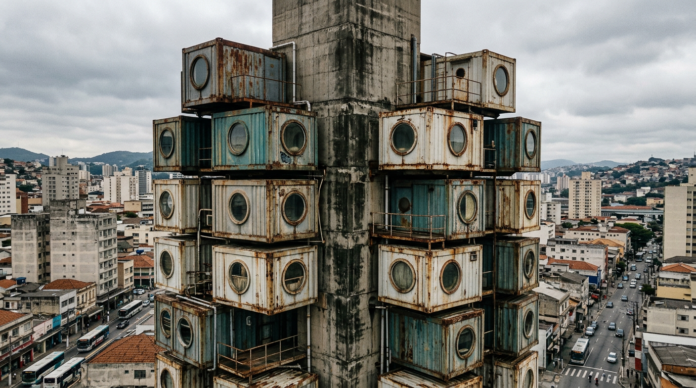 Nakagin Capsule Tower — o colapso da utopia modular japonesa