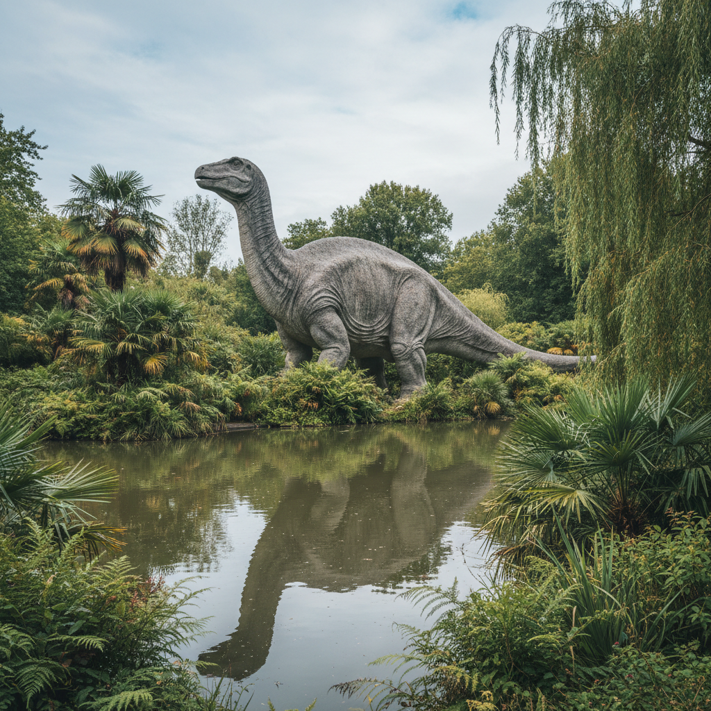 O passado, em concreto: Londres restaura seus primeiros dinossauros