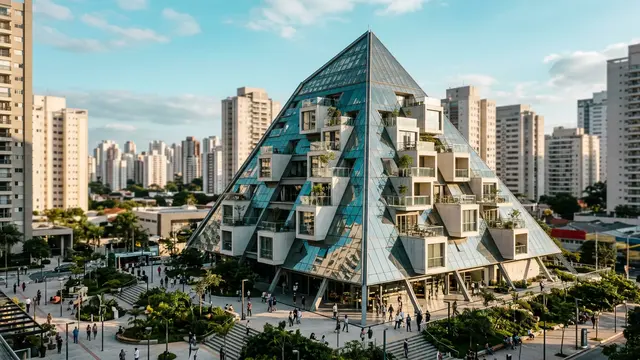 OMA entrega Hangzhou Prism — a pirâmide que redefine o urbanismo chinês
