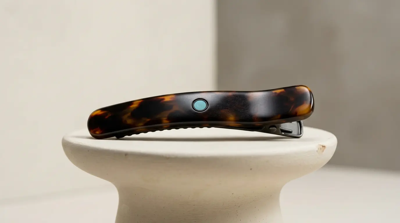 Startup Computer Angel testa clipe de cabelo com câmera para substituir óculos inteligentes